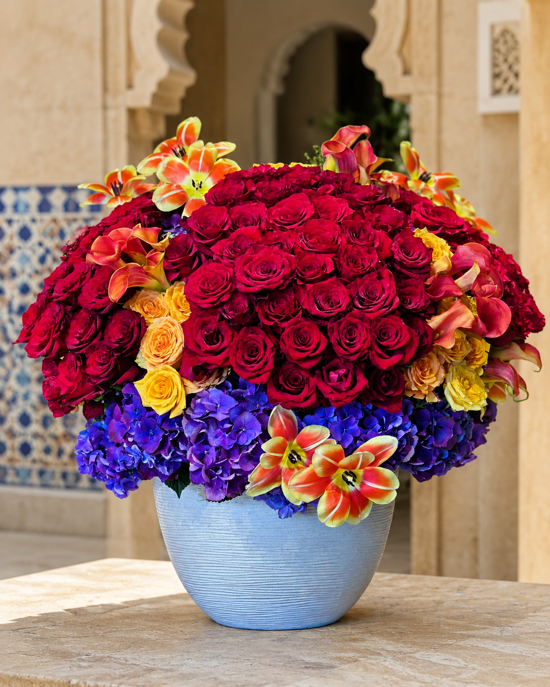 Rounded mass · colour grouping — floral work by Majd Almagrabi